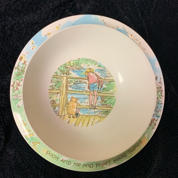 Winnie the Poo plate and bowl - Picture 2 of 3